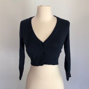 ModCloth Dream of the Crop Cardigan Navy Blue Sm